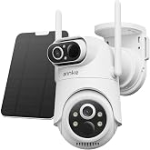 ANNKE 4MP Dual-Lens Solar Security Camera Wireless Outdoor 360&deg; View, V1 | 9000mAh &amp; 4W solar panel | Dual-band 2.4/5GHz | Dual-PIR fewer false alerts | Global APP sharing | DIY voice siren