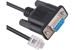 6FT DB9 to RS-232 RJ11 6P6C Serial Cable for APC UPS Compatible with APC Rack PDU AP78xx AP79xx AP86xx AP88xx AP89xx Rack Aut