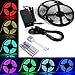 LEDNICEKER 2 Reels 5050 LED Strip Lights - 32.8ft / 10M Flexible 5050 RGB LED Light With 44key LED Controller and DC 12V5A Power Adapter