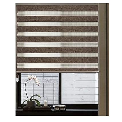 Liqicai Horizontal Window Shades Zebra Double Roller Blinds