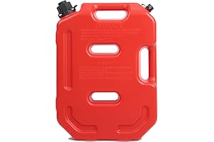 10L/2.6 Gallon Plastic Gas Can Utility Jug Water Container Storage Spare Emergency Backup Tank Traction Board with Filling Sp