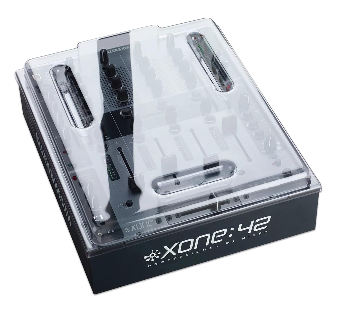 Decksaver Cover for Allen & Heath Xone 42 - Super-Durable Polycarbonate Protective lid in Smoked Clear Colour, Made in The UK - The DJs' Choice for Unbeatable Protection