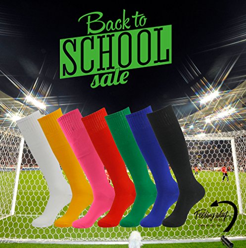 image for Soccer Tube Socks, Feelingway Unisex Cushioned Long Breathable Team Un