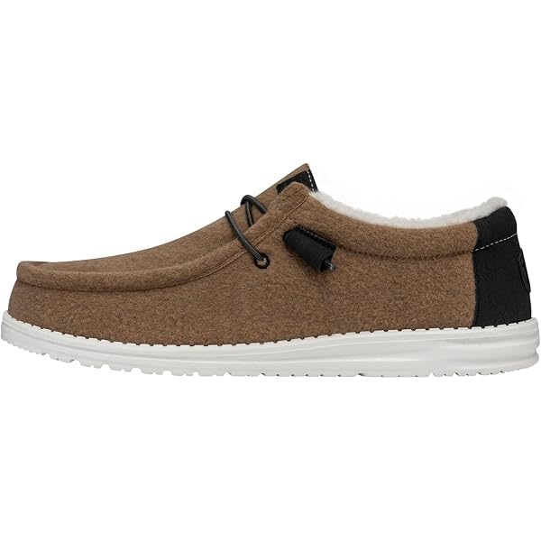 NEW HEY DUDE men\'s walley moccasin in herringbone chocolate Hey Dude Men main image 4