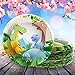 Istrion Dinosaur Disposable Party Plates, Happy Birthday Dinosaur Party Supplies Set, 50 Pack 9 Inch Dino Paper Plates for Kids Birthday Party Lunch Dinner Dessert Appetizer