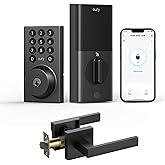 eufy Security Smart Lock C30 with Door Lever, Keyless Entry, Built-in WiFi Deadbolt for Front Door, No Bridge Required, Easy