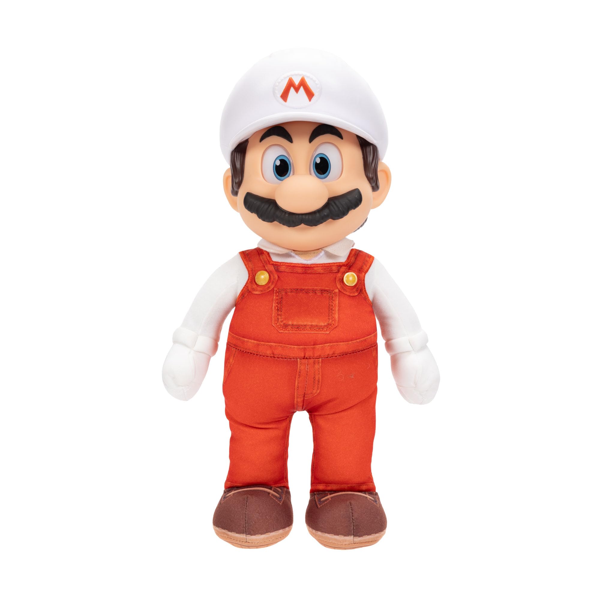 „Super Mario Galaxy“-Film: Bewegliches „Fire Mario“-Plüschtier, 35 cm, offiziell lizenziert von Jakks Pacific, Stofftier mit beweglichem Kopf, Nintendo-Sammlerstück, ab 3 Jahren 4