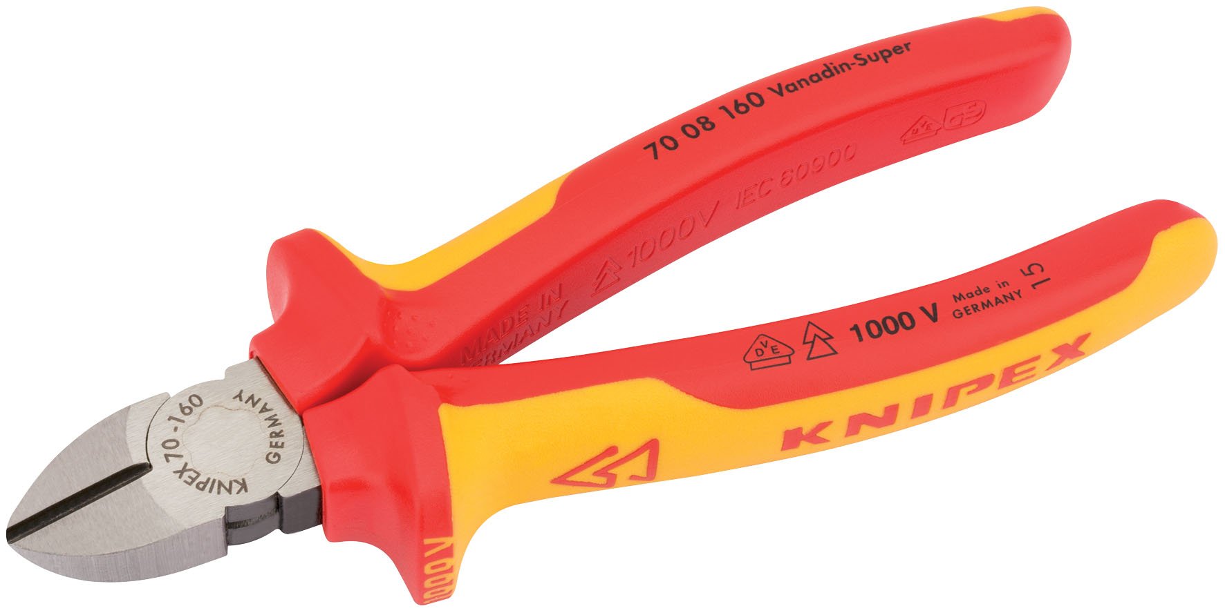 Knipex 31926 160mm Fully Insulated Diagonal Side Cutters