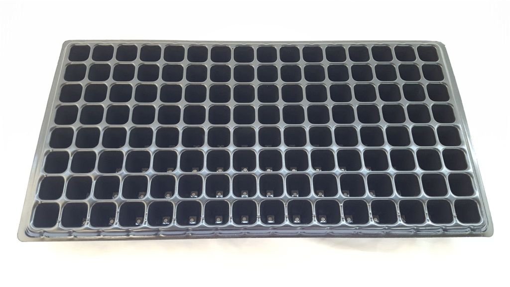 128 Cell Seedling Starter Trays Extra Strength 5 Pack 1.5" Deep Seed