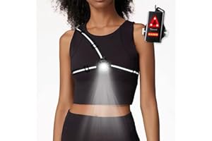 TOPWARD Running Light for Night Dog Walking Jogging, Bright LED Safety Running Headlamp with Back Warning Light for Runners, USB Rechargeable High Visibility Reflective Outdoor Gear for Men Women Children