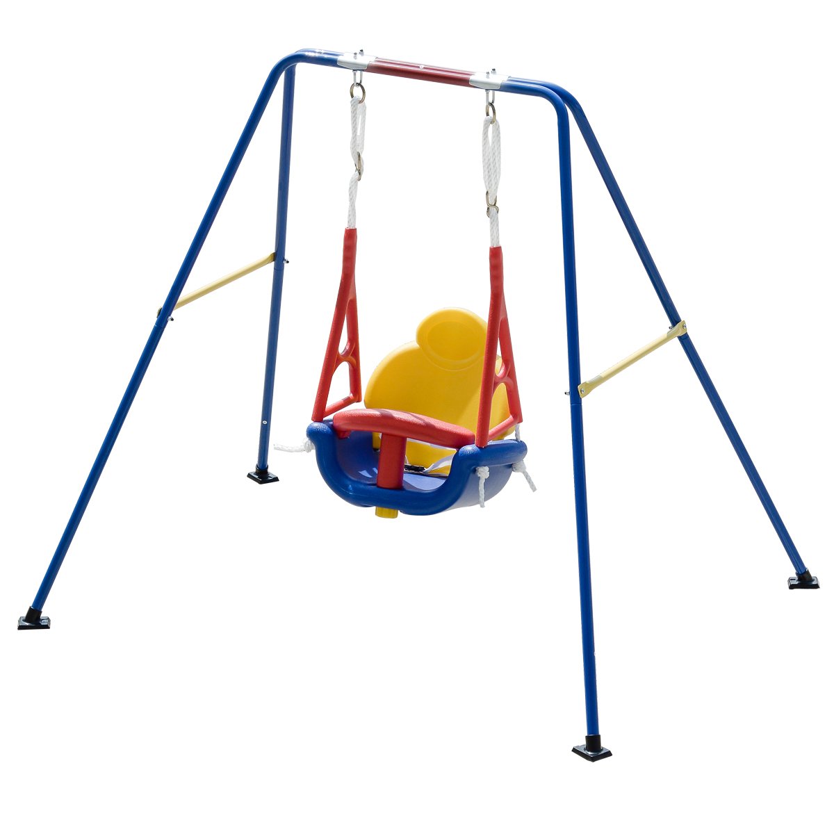Buy Costzon Toddler Swing Set, 3in1 High Back AFrame Outdoor Swing