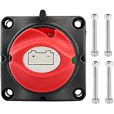 Battery Disconnect Switch, 12V 600A Battery Power Isolator Master Disconnect Cut Off Two Level Switch for RV Yacht Battery Sw