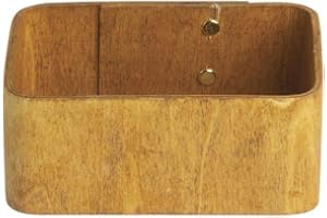 American Metalcraft PWS4 Poplar Wood Sugar Packet Holder, Natural, 4-Inches