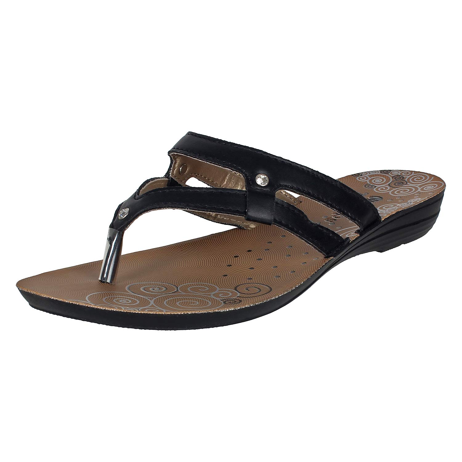 Chips Women's Black Fashion Sandals5 UK (38 EU) (QT03) Amazon.in Shoes & Handbags