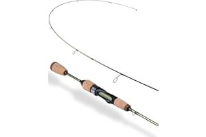 LITTMA Wild Streams Ultralight Spinning&Casting Trout Rod, 2-Piece Fishing Rod for Crappie, Panfish & Micro Fishing, Green Carbon Fiber Blank with Cork Handle, 5’6”/6’/6’6”/7’