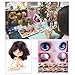 The 12 Inch Nude Doll is Similar to Blyth BJD Doll, Customized Dolls Can Be Changed Makeup and Dress by DIY, Ball Jointed Dolls Best Gifts and Hobby For Girls (short black)