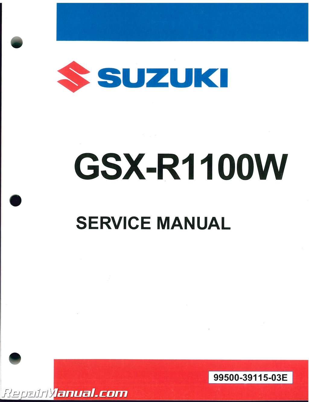 99500-39115-03E 1993-1998 Suzuki GSXR1100W Motorcycle Service Manual  Paperback – 2004