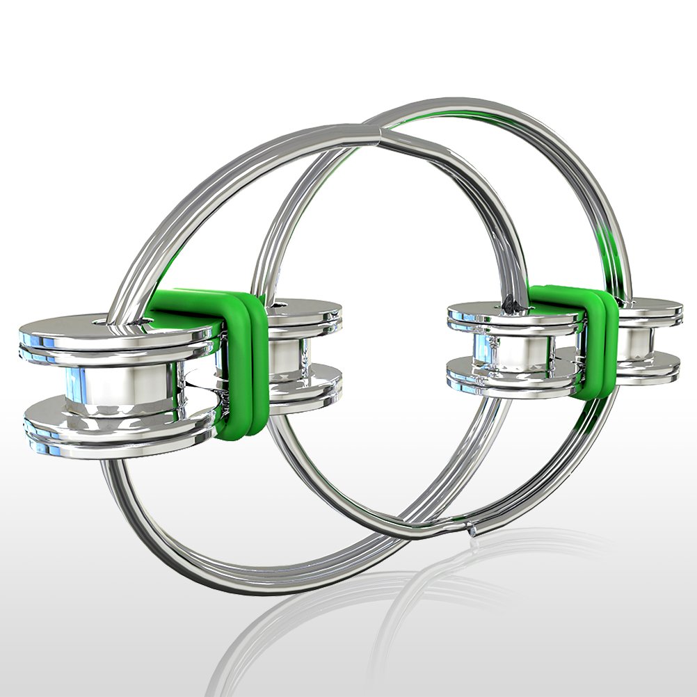 Fidget Chain, MeanLove Bike Chain Fidget Toy for Autism ADD ADHD Stress and Idle Hands,EDC Focus Toy Stress and Anxiety Relief (Green)