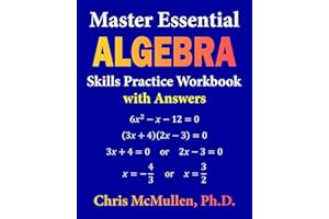Master Essential Algebra Skills Practice Workbook with Answers: Improve Your Math Fluency