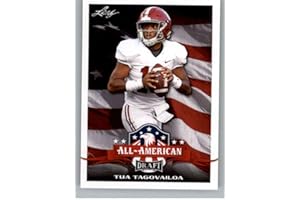 2020 Leaf Draft Football #62 Tua Tagovailoa Pre-Rookie Trading Card Alabama Crimson Tide