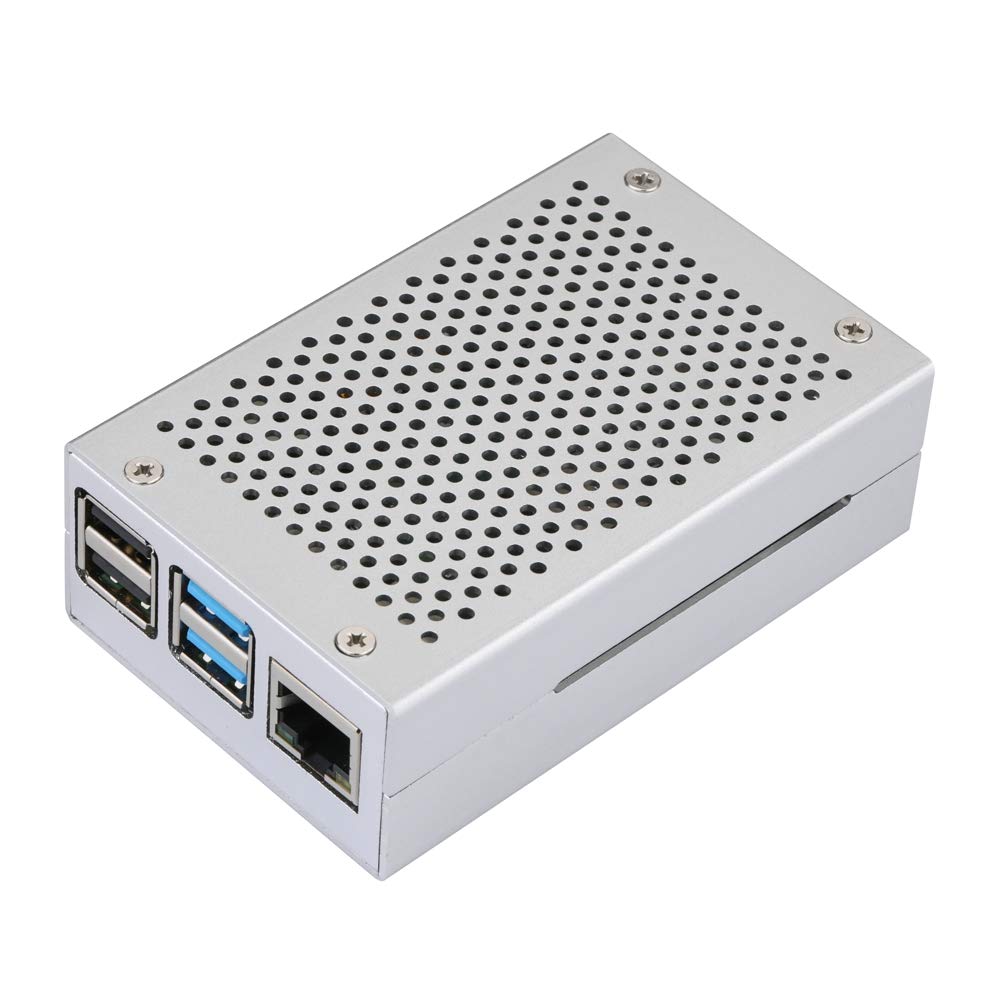 Unistorm Raspberry Pi 4 Case RPI 4 Aluminum Case RPI 4B Metal Shell Silver Enclosure for RPI 4 Model B (Silver)