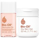 Bio-Oil Travel Skincare Bundle for Scars, Stretch Marks, and Dry Skin, Includes Skin Care Oil (2 oz) and Dry Skin Gel (1.7 oz)