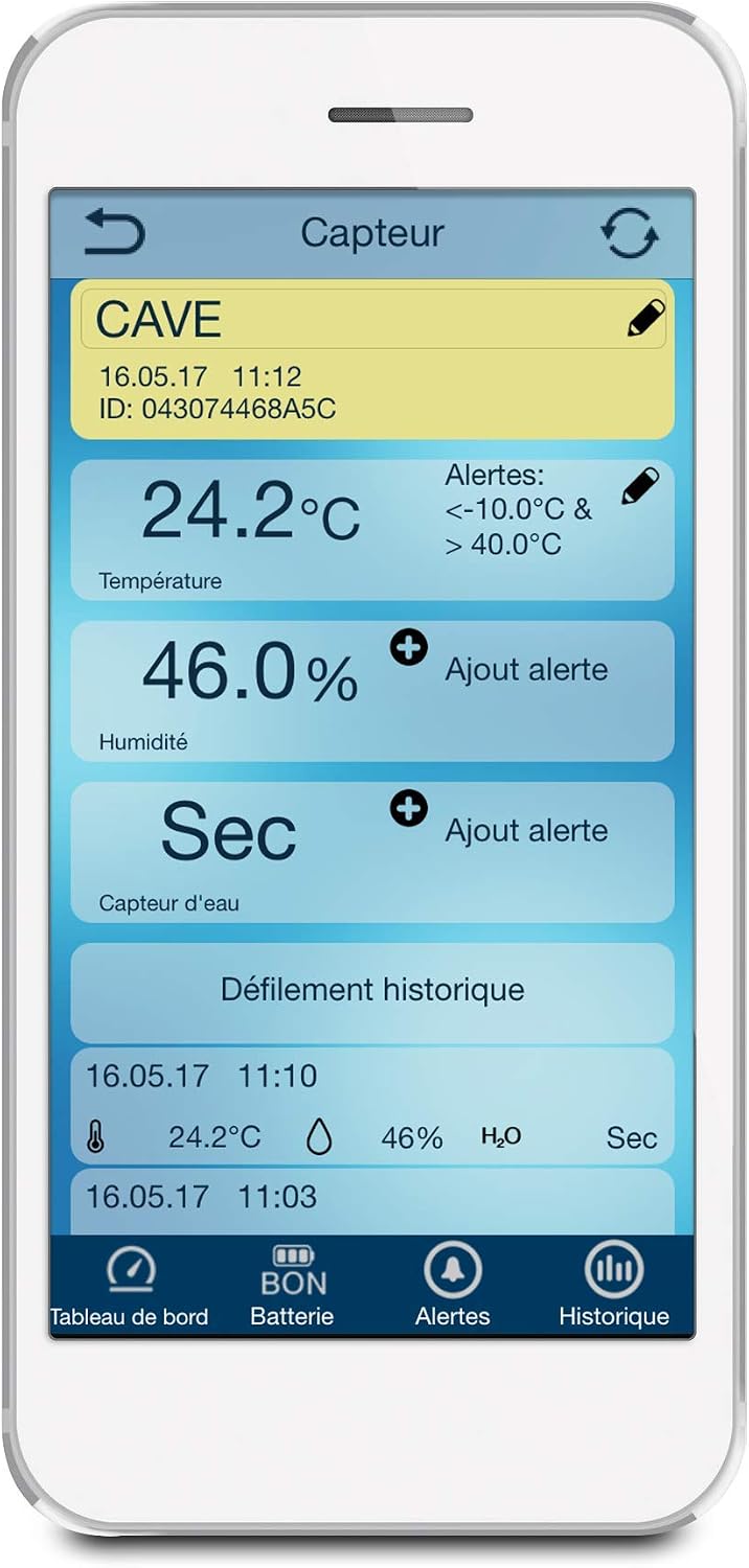 La Crosse Technology MA10001 Mobile Alerts Starter Kit with Gateway and Temperature Sensor, white - Image 5