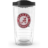 Tervis Made in USA Double Walled University of Alabama Crimson Tide Insulated Tumbler Cup Keeps Drinks Cold & Hot, 16oz, Emblem
