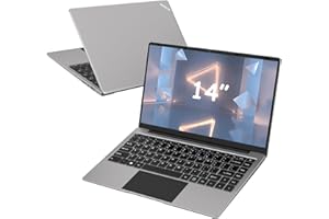 WOZIFAN Laptop Win 11 14" 6GB DDR4 256GB SSD Intel N4020 (Up to 2.8Ghz) 2-Core Computer 1920x1080 FHD Dual WiFi BT 4.2 Mini H
