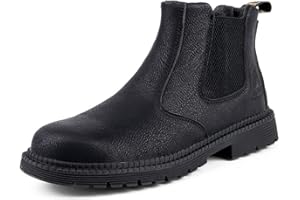 Micoklinlin Steel Toe Boots for Women Waterproof Slip-on Safety Shoes Industrial Construction Womens Steel Toe Work Boots