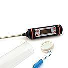 DIGITAL KITCHEN PROBE THERMOMETER FOOD COOKING BBQ MEAT STEAK TURKEY WINE JAM Cooking Instant Read Thermometer Meat Thermometerdigital Probedigital Probe Probethermometer BBQ read for Cooking Meat BBQ Liquids Candy Sugar Oven Thermometer With Probe