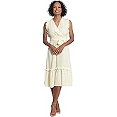 London Times Women's Ruffled Tiered Midi Dress