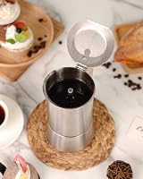Sivaphe Moka Pot Espresso Maker 300ml 6 Cup Stainless Steel Induction view 6