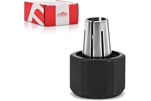 FIT4DRIVE 48-66-0974 48-66-2485 Self-Releasing Collet and Locking Nut Assembly 1/4" for Milwaukee Grinder Replacement 48-66-2486 2485-20 2486-20 Collet Assembly 48-68-0031 14-46-0166 48-66-0974 Collet Nut