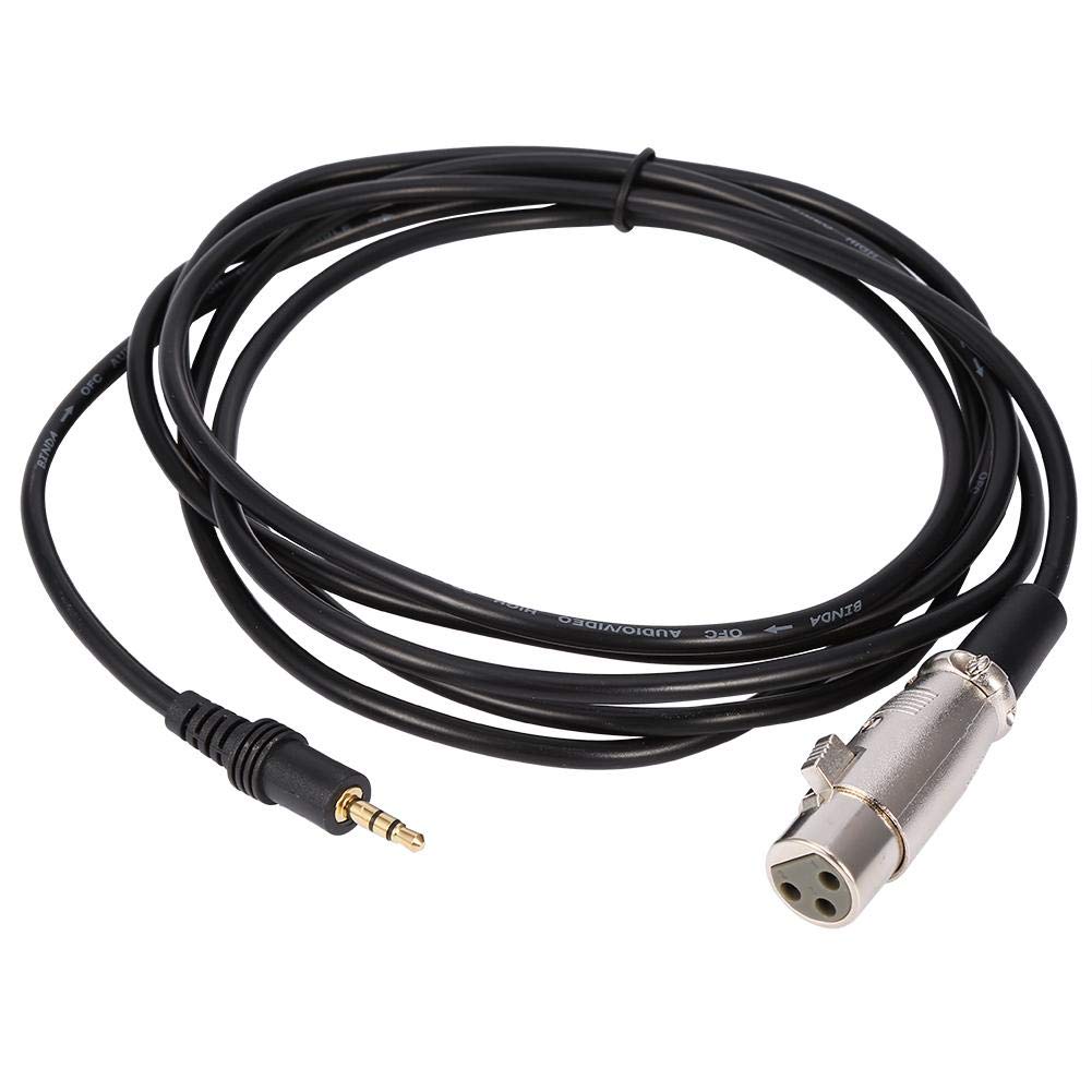 Socobeta Cord Cable Jack Microphone Audio 10FT 3 Pin XLR Connector Female to 1/8" 3 5mm male Stereo