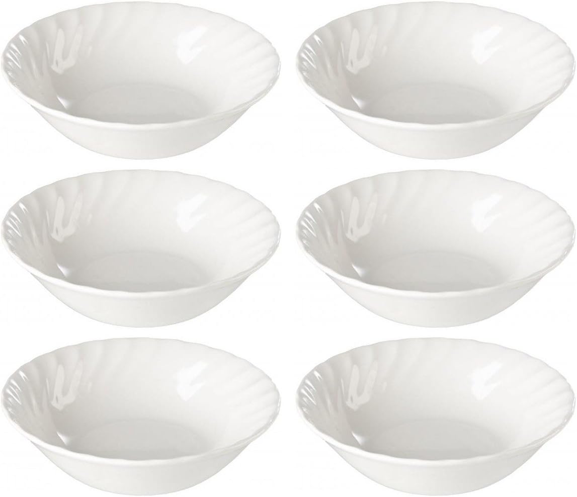 Churchill Chelsea White Cereal Bowls 6" (Set of 6) Cereal