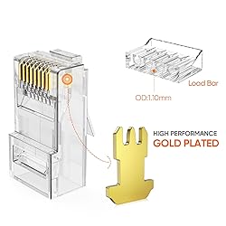 CableCreation RJ45 Connectors, Cat 6A RJ45 Modular