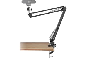 Etour [Super Stable] Webcam Stand,Camera Mount [2022 Upgraded Clip] 27 inch Suspension Boom Scissor Arm Stand,Compatible with Logitech Webcam C925e C922 C930 C920 C615,GoPro Hero 8/7/6/5/ Brio 4K