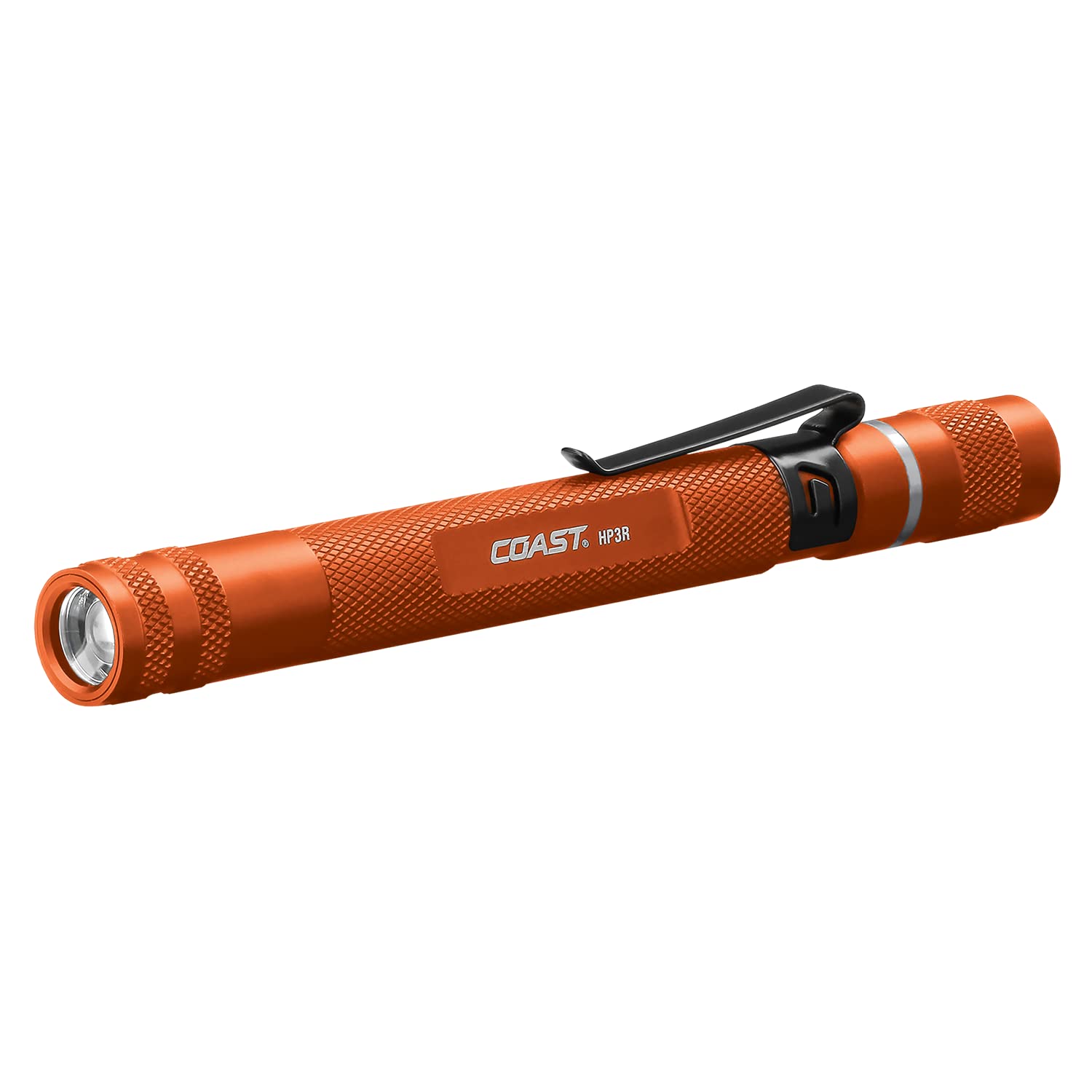 Coast HP3R 500 Lumen Rechargeable LED Penlight with Twist Focus, Orange