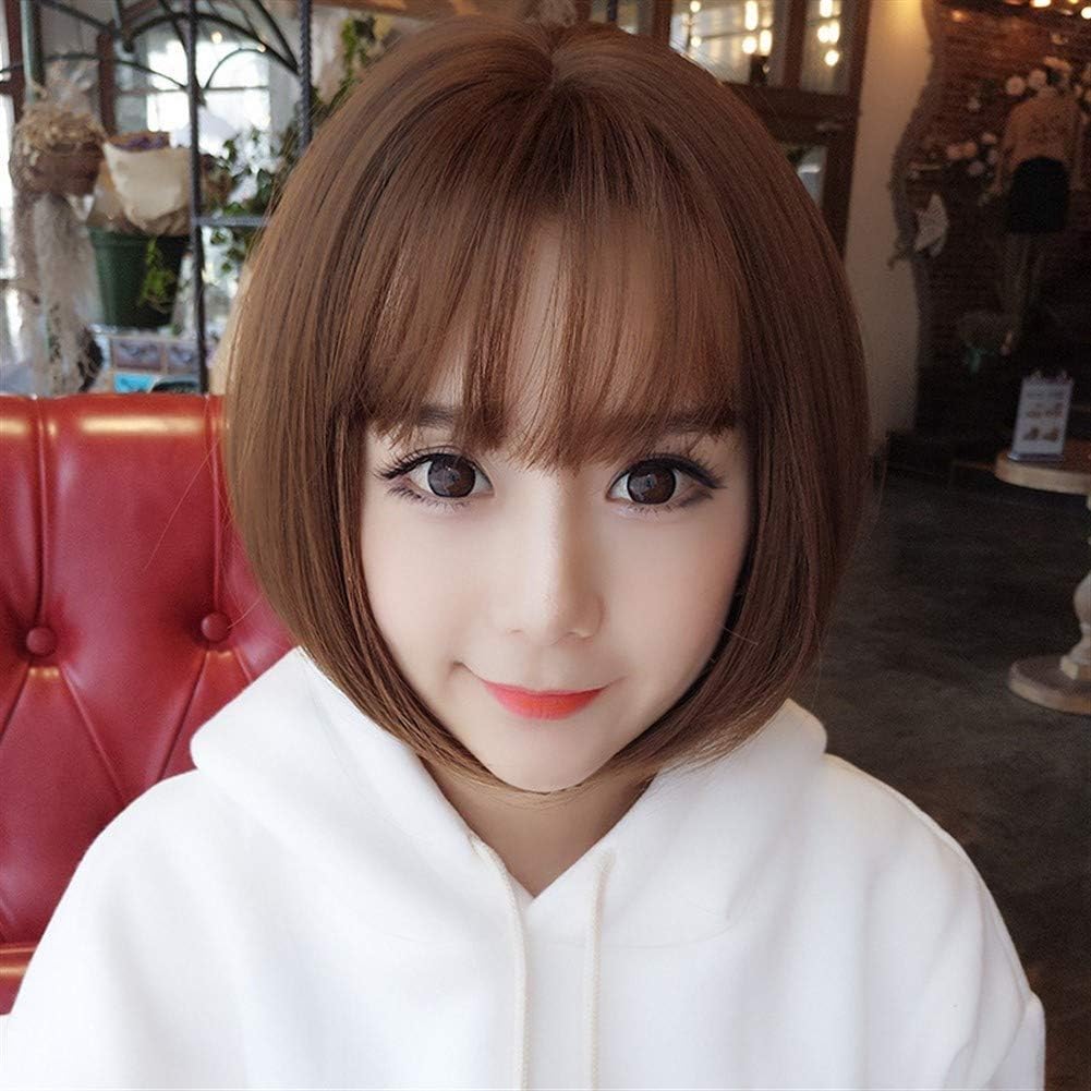 Jiangjinlan Rose Buckle Within The Network Of Natural Short Hair Wig Short Paragraph Ms Head Wig Short Hair Lovely Lady Color Natural Black Amazon Co Uk Beauty