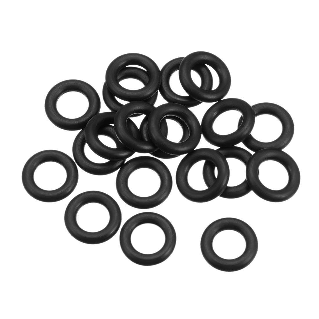 sourcing map Nitrile Rubber O-Rings 14mm OD 7.8mm ID 3.1mm Width, Metric Sealing Gasket, Pack of 20