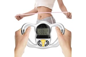 SOONALL Handheld Body Fat Analyzer, Calorie Bmi Measurement LCD Screen Portable Digital Health Monitor Body Fat Measuring Instrument Bmi Meter Fat Analyzer Body Fat Monitor Fat Measuring
