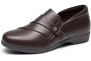 DREAM PAIRS Loafer for Women Slip-on Comfortable Dressy Loafers Business Casual Work Office Loafer Shoes Faux Leather Round Toe with Arch Support