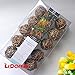 LIDORE Rattan Christmas String Lights, Mini Globe Wicker Lights for Patio, Wedding, Garden and Party, Brown Rattan and Green Cord, 7.92Ft Indoor/Outdoor
