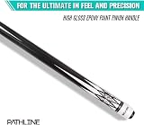 Pathline Pool Cue Stick 58 inch Canadian Maple White 18oz 13mm Tip view 4