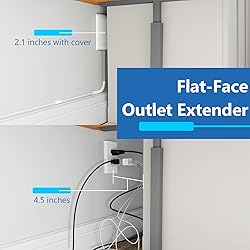 LIDER Flat-Face Outlet Extender with 3