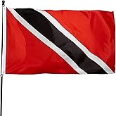 DANF Trinidad and Tobago Flag 3x5 Ft Thick Polyester, Fade Resistant, Brass Grommets, Canvas Header Trinidad & Tobago Tobagonian National Flags with 3 X 5 Feet
