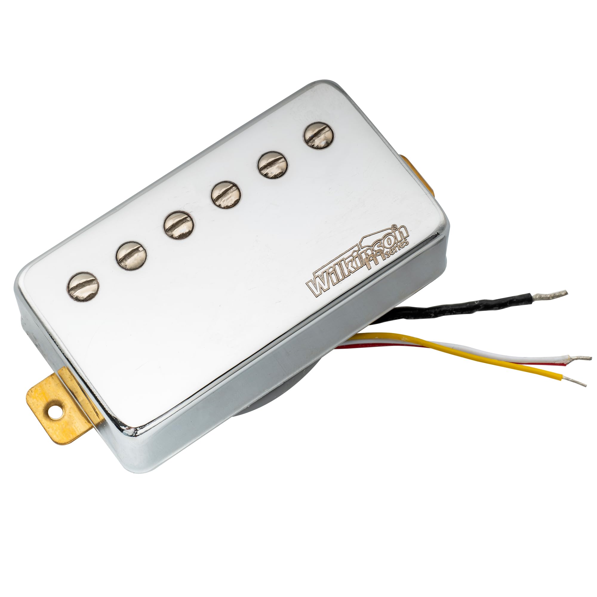 Wilkinson WOCHB Ceramic PAF Style Humbucker Neck Pickup for Les Paul SG Style Electric Guitar, Chrome