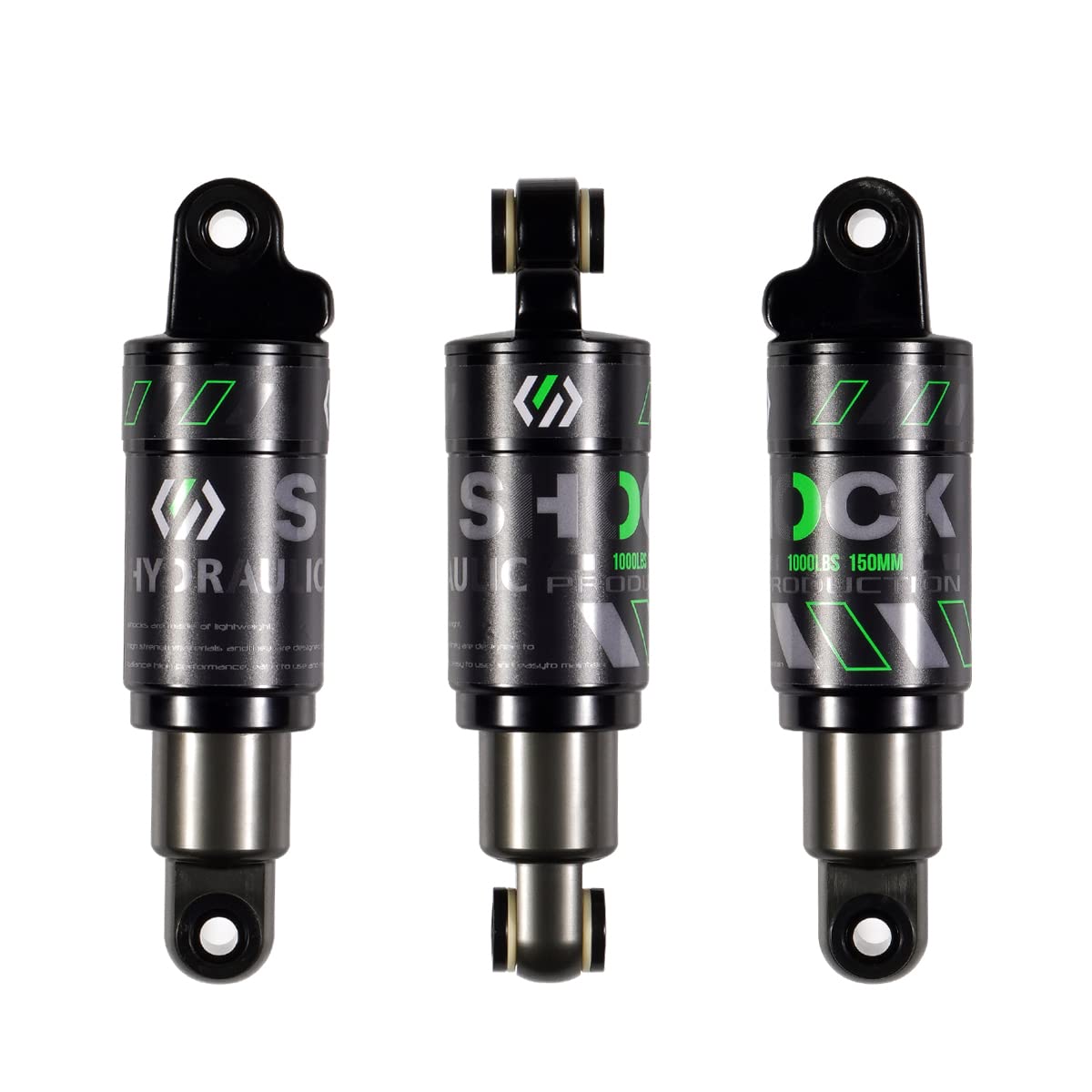 Chooee Mountain Bike Rear Shock absorber Rear Oil MTB Damper 120mm/125mm/150mm/165mm/185mm/190mm/200mm Bicycle Rear Damper 150mmx1000lbs