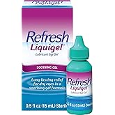 Refresh Liquigel Lubricant Eye Drops Soothing Gel - 0.5 fl oz, Pack of 5